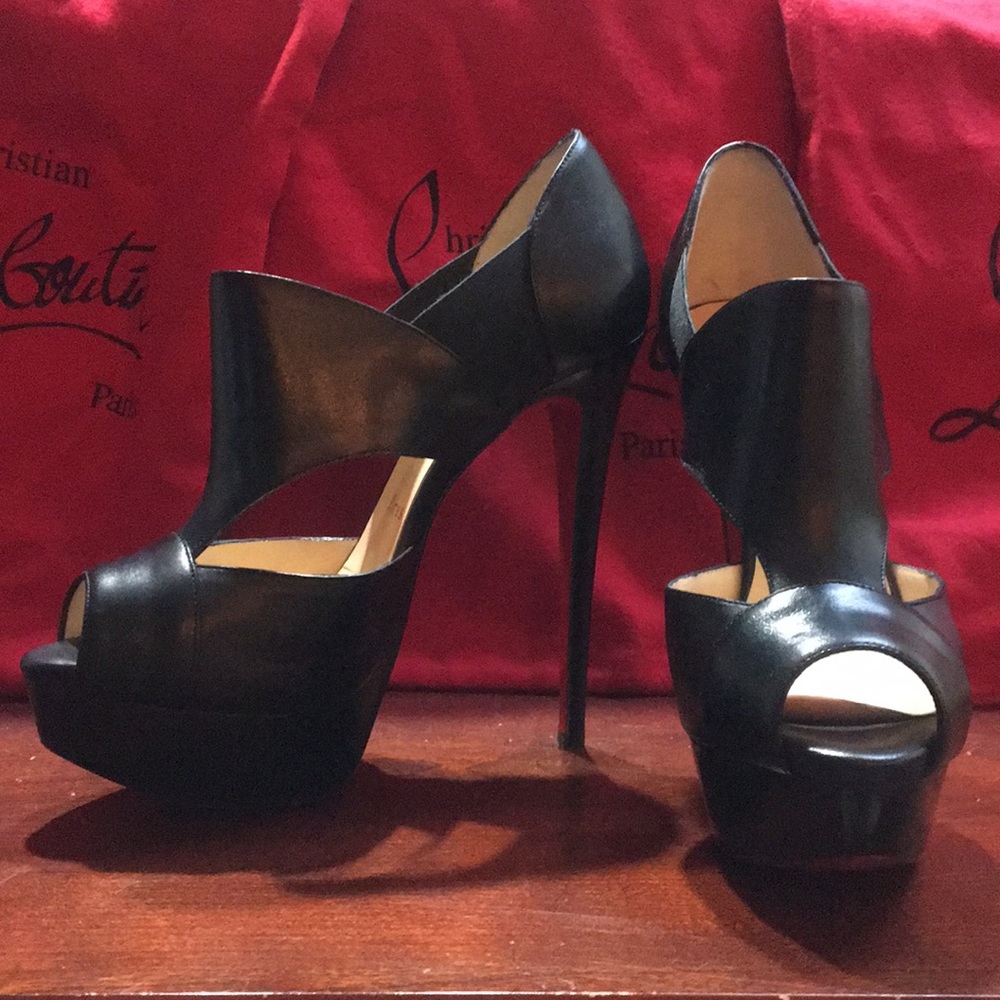 Platform black heels by Christian Louboutin